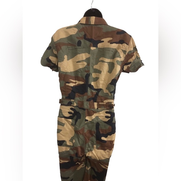 Outerknown army camo S.E.A. short sleeve‎ overalls jumpsuit size 0 new - Picture 6 of 16
